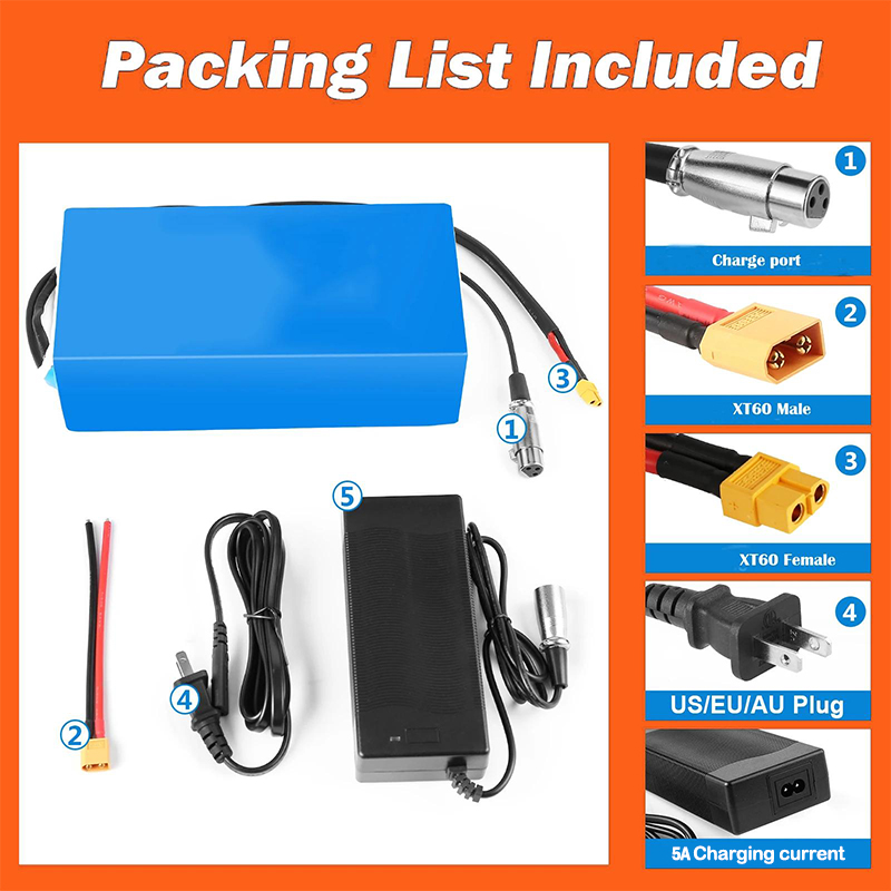 60V 30Ah 21700 Battery Pack - Batteria al litio 48V 52V per