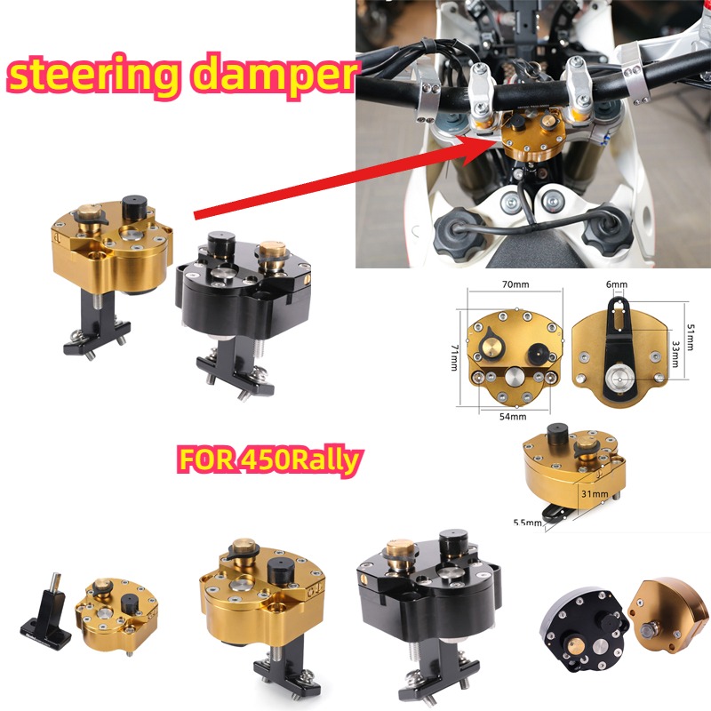 Steering Damper Stabilizer Kit Cnc - Kit di montaggio ammortizzatore di sterzo