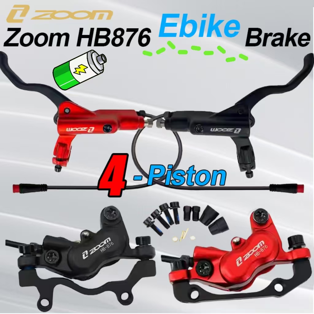 Zoom Hydraulic Brake 4 Piston E-Scooter - ZOOM HB-876E E-Bike Set freno a
