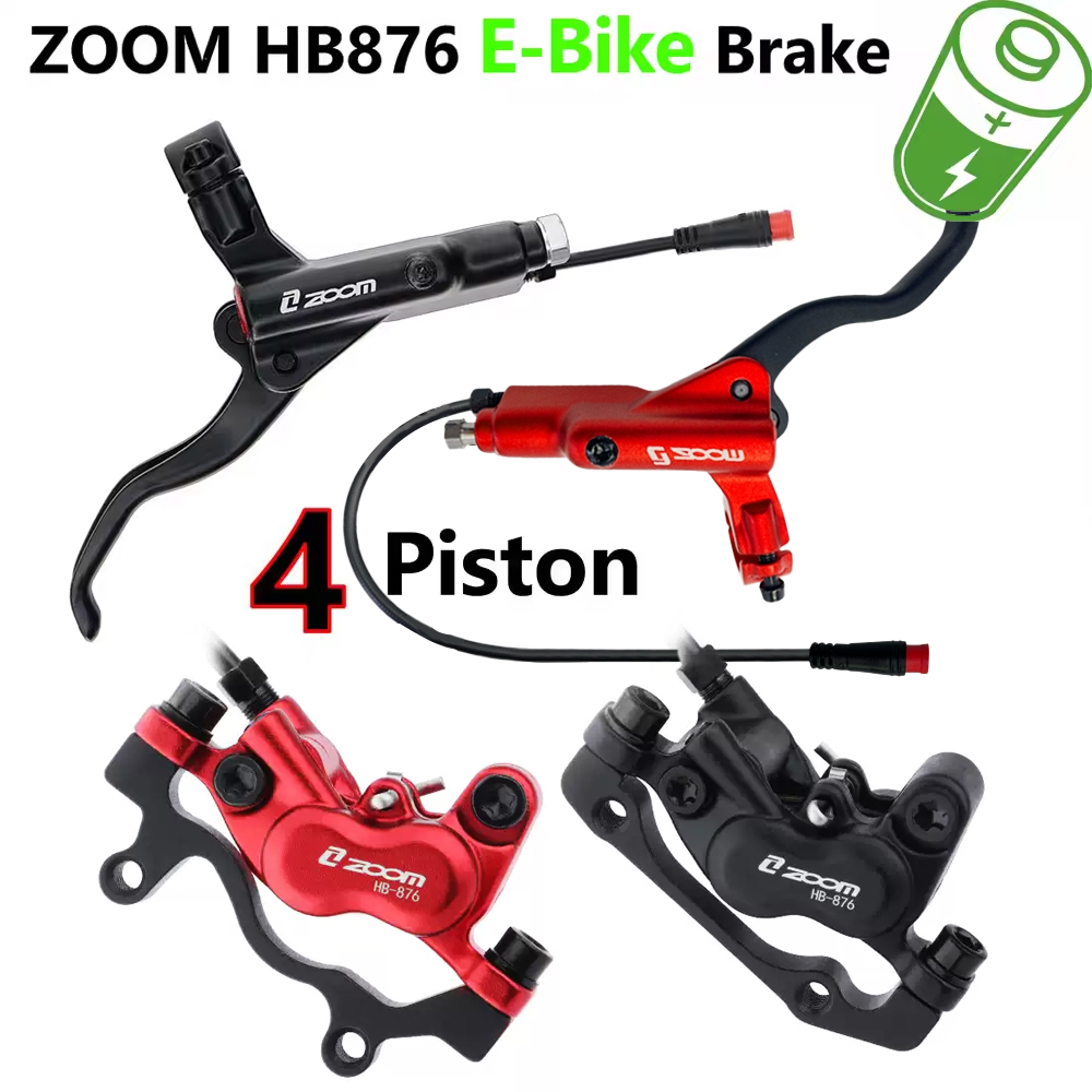 Zoom Hydraulic Brake 4 Piston E-Scooter - ZOOM HB-876E E-Bike Set freno a