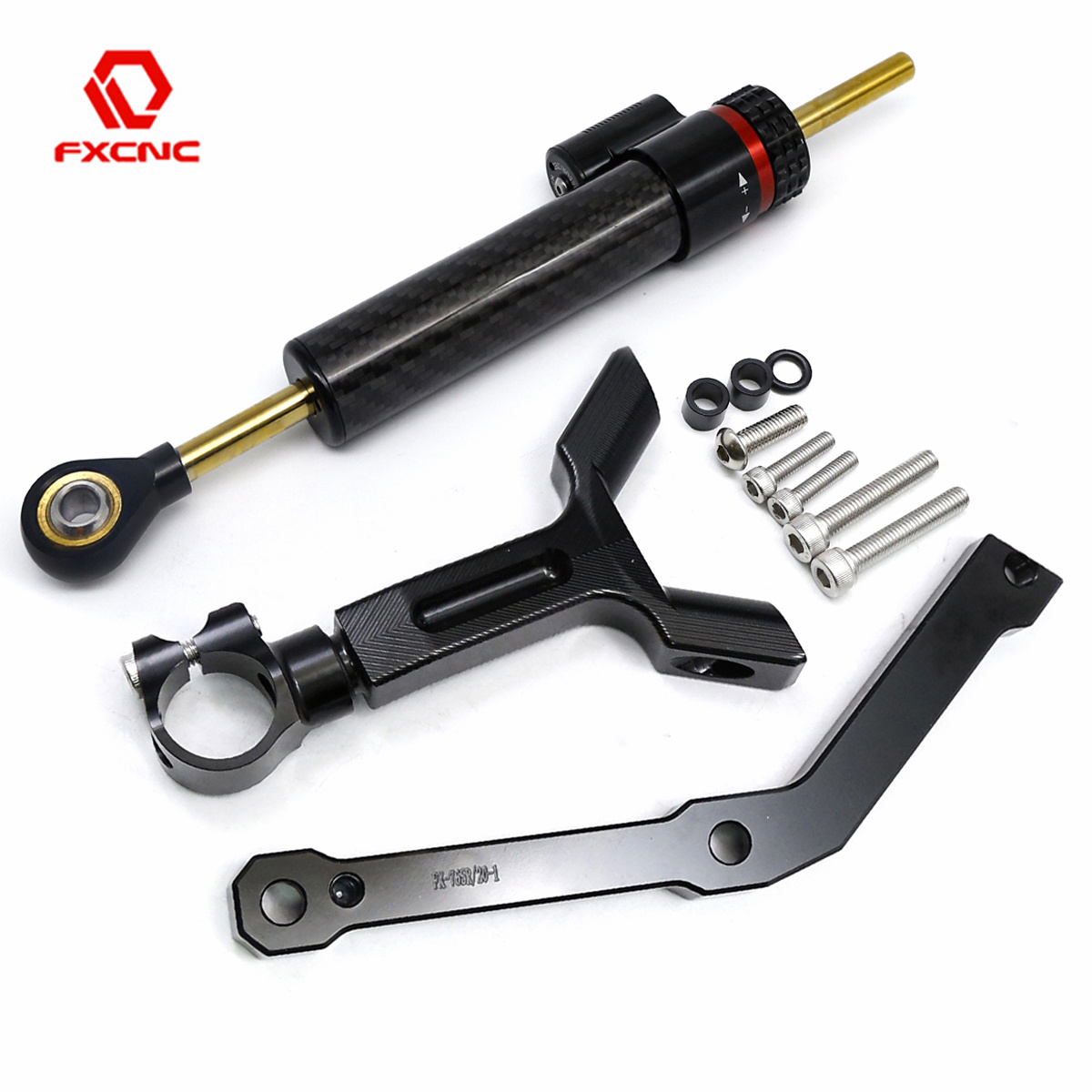 Steering Damper Stabilizer Kit Cnc - Kit di Montaggio per Ammortizzatore di