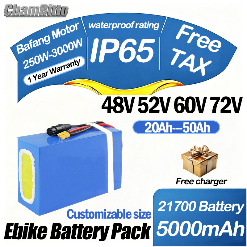 Batteria per Bici Elettrica 60 - 60V 30Ah 21700 Battery Pack recensione e prezzo