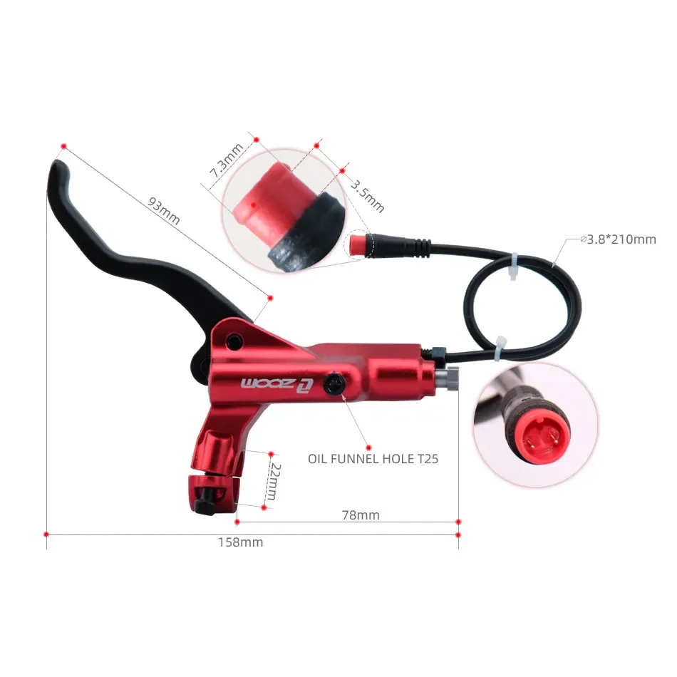 ZOOM HB-876E freno idraulico a - Zoom Hydraulic Brake 4 Piston E-Scooter recensione e prezzo