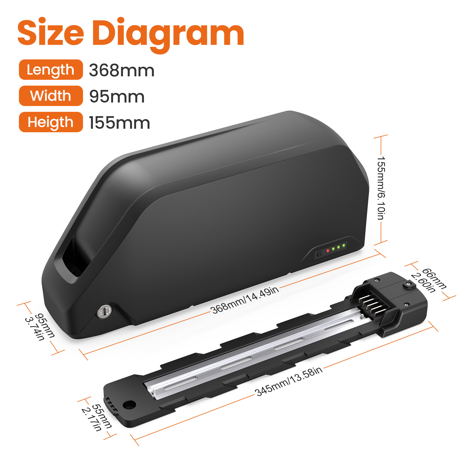 Batteria per E-bike Polly 48V  - 60V 30Ah 21700 Battery Pack recensione e prezzo
