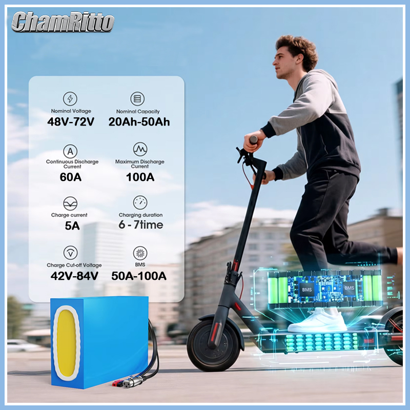 Batteria 48V 20Ah 30Ah 40Ah 50 - 60V 30Ah 21700 Battery Pack recensione e prezzo